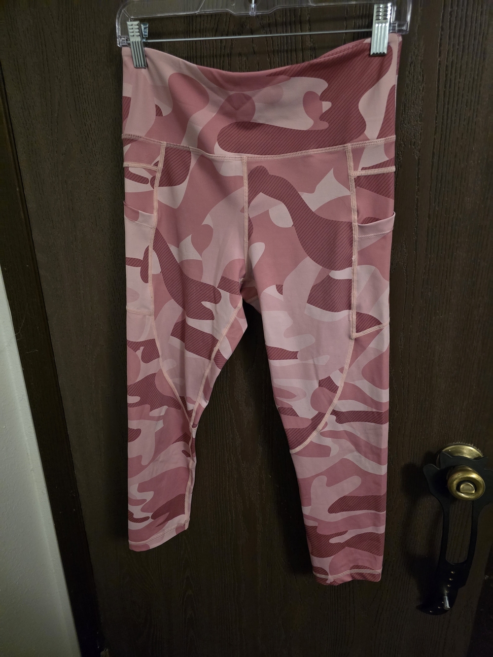 ZYIA Pink Camo Leggings with Side Pockets